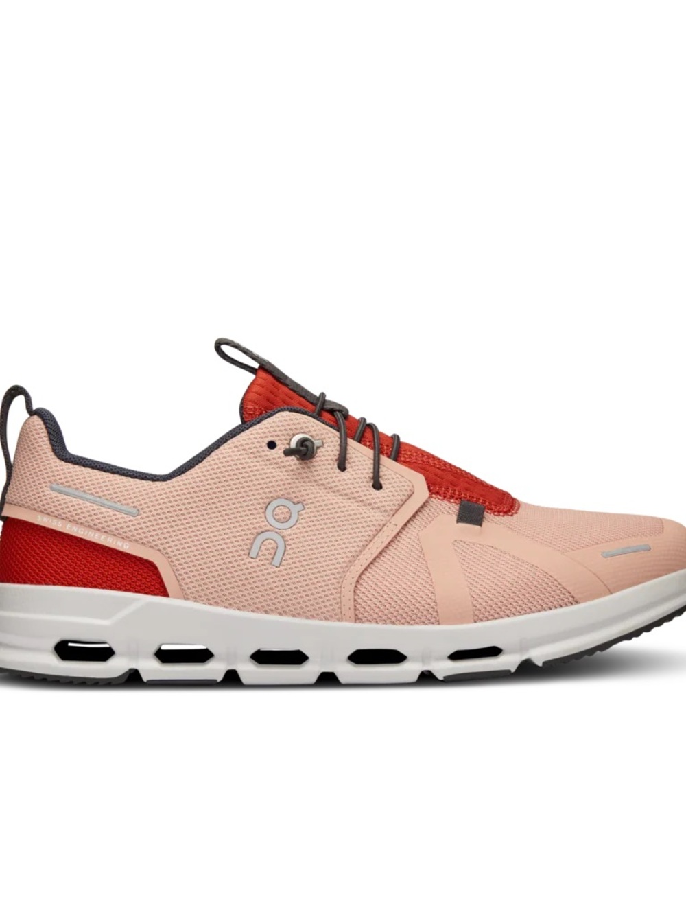 On Running Kids Sneakers in Blush Pink and Red